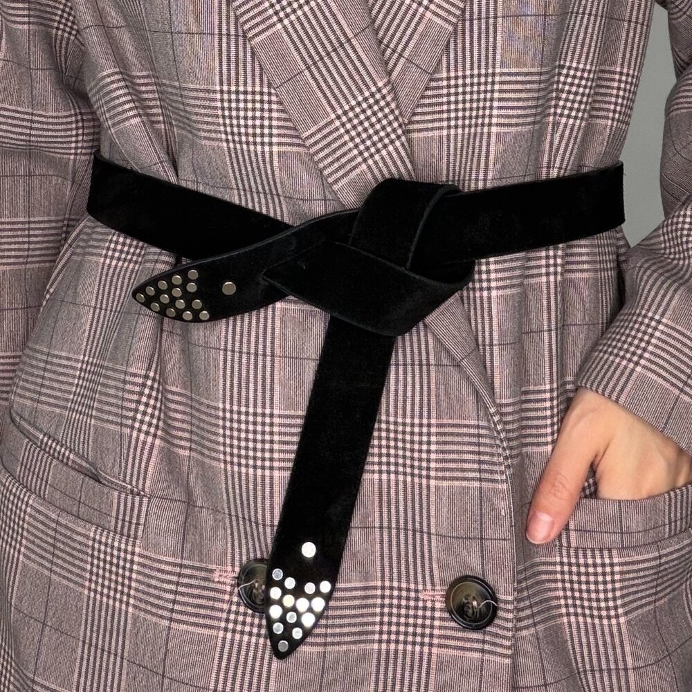 Isabel Marant Lecce belt black suede size M